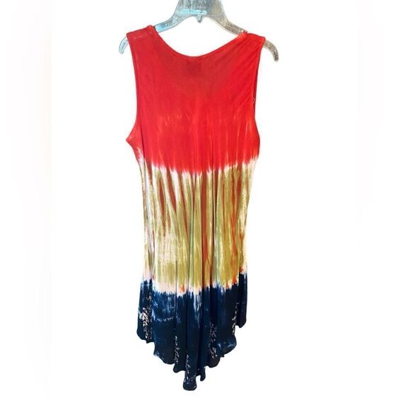 Seven Islands OS Red Blue Rhinestones Sequin Patriotic Beach Vacation Swim Cover - Picture 3 of 6